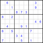 Судоку 9х9 #2788 очень трудный