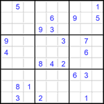 Судоку 9х9 #2790 очень трудный