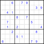 Судоку 9х9 #2795 очень трудный