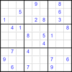 Судоку 9х9 #2796 очень трудный