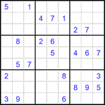 Судоку 9х9 #2799 очень трудный