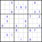 Судоку 9х9 #2800 очень трудный