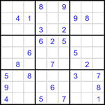 Судоку 9х9 #2804 очень трудный