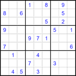 Судоку 9х9 #2806 очень трудный