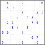 Судоку 9х9 #2807 очень трудный