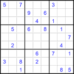 Судоку 9х9 #2809 очень трудный