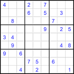 Судоку 9х9 #2811 очень трудный