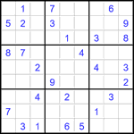 Судоку 9х9 #2814 очень трудный