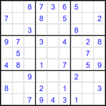 Судоку 9х9 #2853 легкий