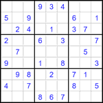 Судоку 9х9 #2854 легкий