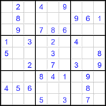 Судоку 9х9 #2857 легкий