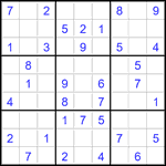 Судоку 9х9 #2864 легкий