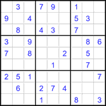 Судоку 9х9 #2866 легкий