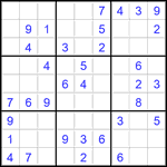 Судоку 9х9 #2871 легкий