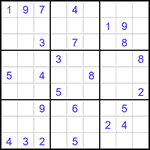 Судоку 9х9 #2821 средний