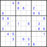 Судоку 9х9 #2822 средний