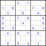 Судоку 9х9 #2823 средний