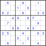 Судоку 9х9 #2824 средний