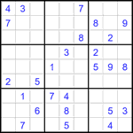 Судоку 9х9 #2825 средний