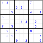 Судоку 9х9 #2831 средний