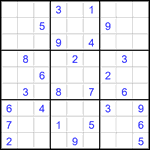 Судоку 9х9 #2832 средний