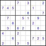 Судоку 9х9 #2840 средний