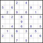Судоку 9х9 #2842 средний