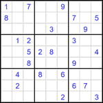 Судоку 9х9 #2844 средний