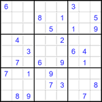 Судоку 9х9 #2845 средний