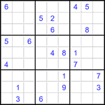Судоку 9х9 #2823 трудный