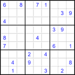 Судоку 9х9 #2832 трудный