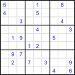 Судоку 9х9 #2845 трудный