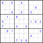 Судоку 9х9 #2846 трудный