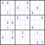 Судоку 9х9 #2850 трудный