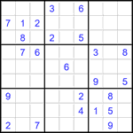 Судоку 9х9 #2817 очень трудный