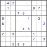 Судоку 9х9 #2818 очень трудный