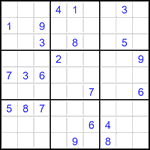 Судоку 9х9 #2819 очень трудный