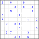 Судоку 9х9 #2822 очень трудный