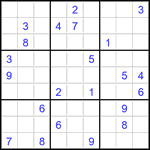 Судоку 9х9 #2824 очень трудный