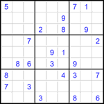Судоку 9х9 #2830 очень трудный