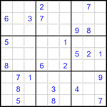 Судоку 9х9 #2831 очень трудный