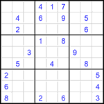 Судоку 9х9 #2833 очень трудный