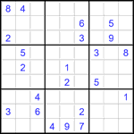 Судоку 9х9 #2836 очень трудный