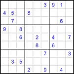 Судоку 9х9 #2838 очень трудный