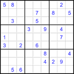 Судоку 9х9 #2840 очень трудный