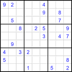 Судоку 9х9 #2841 очень трудный