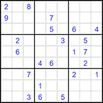 Судоку 9х9 #2843 очень трудный