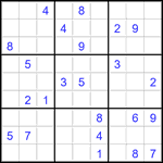 Судоку 9х9 #2845 очень трудный