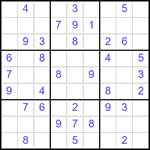 Судоку 9х9 #2889 легкий