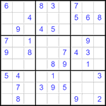 Судоку 9х9 #2892 легкий